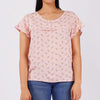 RRJ Basic Woven Ladies Boxy Fitting Shirt Trendy fashion Casual Top Peach Woven for Ladies 144307-U (Peach)