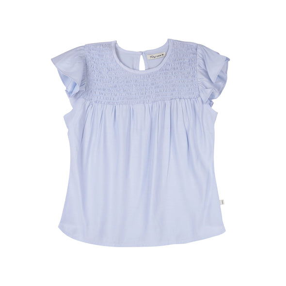 RRJ Basic Tees for Ladies Regular Fitting Trendy fashion Casual Top Blue Tees for Ladies 145086 (Blue)
