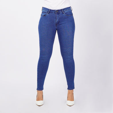 RRJ Ladies Basic Denim Fashionable Casual Apparel For Women Super skinny Fitting High waist Jeans For Women 156219 (Medium Shade)