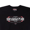 RRJ Basic Tees for Men Semi Body Fitting Shirt CVC Jersey Fabric 148836-U (Black)