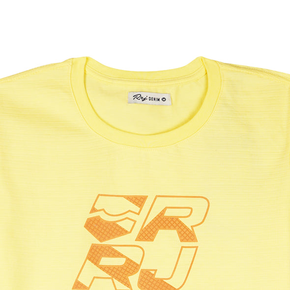 RRJ Basic Tees for Ladies Regular Fitting Trendy fashion 146431 (Yellow)