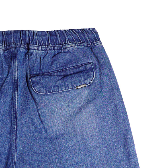 RRJ Basic Non-Denim Jogger Shorts for Men Regular Fitting Enzyme Bleach Fabric 150923-U (Medium Shade)