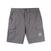 RRJ Basic Non-Denim Cargo Short for Men Regular Fitting Garment Wash Fabric 129899 (Gray)