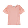 RRJ Basic Tees for Ladies Relaxed Fitting Shirt CVC Jersey Fabric 152955 (Peach)