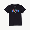 RRJ Children's Basic Tees for Kids Regular Fitting Toddler Kids t-Shirt 156617-U (Black)