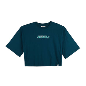 RRJ Ladies Basic Tees Boxy Fitting CVC Jersey Fabric 145742 (Teal)