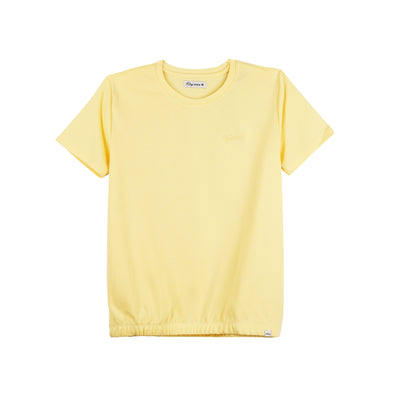 RRJ Basic Tees for Ladies Relaxed Fitting Shirt Special Fabric 142167-U (Yellow)