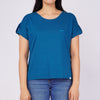 RRJ Ladies Basic Tees Regular Fitting CVC Jersey Fabric 143961-U (Teal)