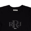 RRJ Ladies Basic Tees Regular Fitting Missed Lycra Fabric 146437 (Black)