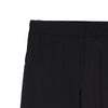 RRJ Ladies Basic Non-Denim Trouser Pants Wideleg Fitting Rinse Mid-rise Wash Fabric 158005 (Black)