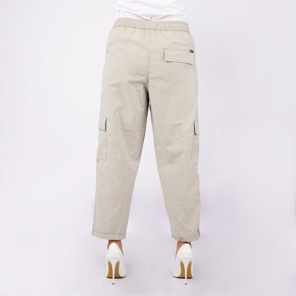 RRJ Ladies Basic Non-Denim Cargo Pants Regular Fitting Mid-rise 154565 (Beige)