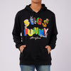 RRJ x Looney Tunes Bugs Bunny Men's Basic Graphic Hoodie Pull-Over Jacket Regular Fitting 132373 (Black)