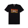 RRJ Men's Basic Graphic Tees Semibody Fitting 150877-U (Black)