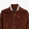 RRJ Men's Basic Bomber Jacket Regular Fitting Nylon Fabric 130818 (Brown)