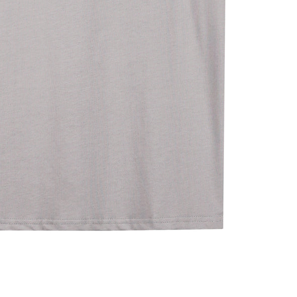 RRJ Men's Basic Graphic Tees Semibody Fitting Cotton Jersey Fabric 150715 (Light Gray)