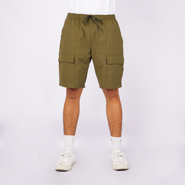 RRJ Men's Basic Non-Denim Cargo Short Regular Fitting Mid-rise 155193 (Fatigue)