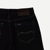 RRJ Men's Basic Denim Pants Regular Fitting Mid-Rise 162416 (Black)