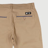 RRJ Men's Basic Non-Denim Chino Pants Mid-Rise Rinse Wash Fabric 155735-U (Beige)