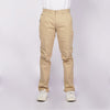 RRJ Men's Basic Non-Denim Chino Pants Mid-Rise Rinse Wash Fabric 155735-U (Beige)