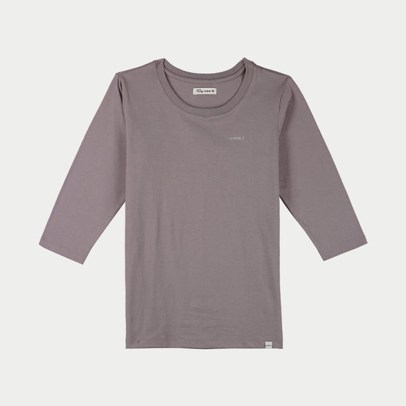 RRJ Ladies Basic Tees Regular Fitting  CVC Jersey Fabric 145900 (Gray)