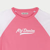 RRJ Ladies Basic Tees Boxy Fitting CVC Jersey Fabric 145747 (Pink)