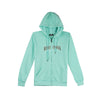 RRJ Ladies Basic Hoodie Jacket Regular Fitting Terry Fabric 123475 (Green)