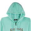 RRJ Ladies Basic Hoodie Jacket Regular Fitting Terry Fabric 123475 (Green)