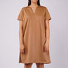 RRJ Ladies Basic Dress Regular Fitting Special Fabric 164814 (Khaki)