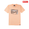 RRJ Men's Basic Tees Semibody Fitting CVC Jersey Fabric 159429-U (Light Orange)