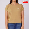 RRJ Ladies Basic Tees Boxy Fitting CVC Jersey Fabric 145713 (Brown)