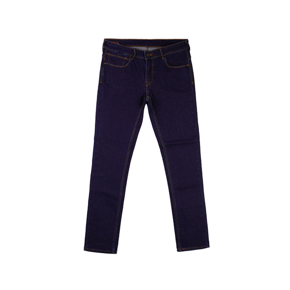 RRJ Ladies Basic Denim Slim Fitting Mid-Waist 165179 (Dark Shade)