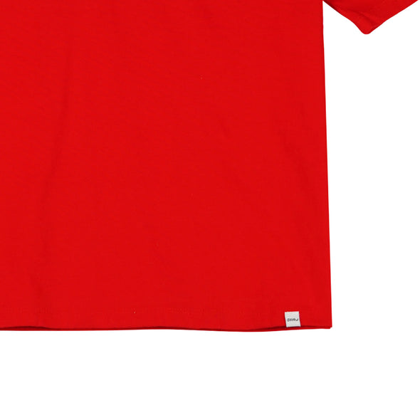 RRJ Ladies Basic Tees Regular Fitting CVC Jersey Fabric 143394 (Red)