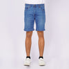 RRJ Men's Basic Denim Tapered Short Mid-Waist Extreme with Details 165195 (Light Shade)