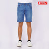 RRJ Men's Basic Denim Tapered Short Mid-Waist Extreme with Details 165195 (Light Shade)