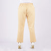 RRJ Ladies Basic Non-Denim Colored Trouser Pants Mid-Waist Rinse Wash Fabric 161166-U (Peach)