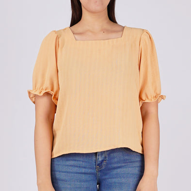 RRJ Ladies Basic Tees Boxy Fitting Special Fabric 163805-U (Peach)