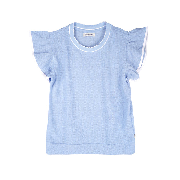 RRJ Ladies Basic Tees Regular Fitting Special Fabric 153461 (Blue)