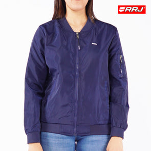 RRJ Ladies Basic Jacket Regular Fitting Nylon Fabric 139646 (Navy)