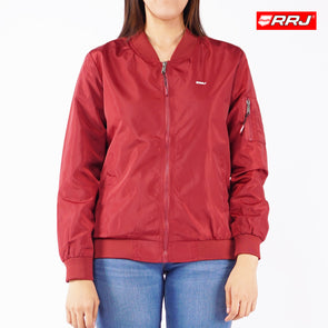 RRJ Ladies Basic Jacket Regular Fitting Nylon Fabric 139646 (Red)