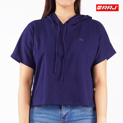 RRJ Ladies Basic Tees Boxy Fitting CVC Jersey Fabric 145773 (Blue)