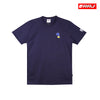 RRJ x Looney Tunes Road Runner Head Men's Basic Tees Semibody Fitting CVC Jersey Fabric 164246-U (Navy)