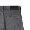 RRJ Men's Basic Denim Pants Superskinny Mid-Rise Rinse Wash Fabric 163886 (Dark Gray)