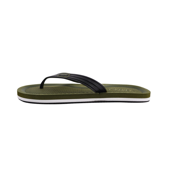 RRJ Men's Basic Accessories Rubber Flip-Flops 160958 (Fatigue)