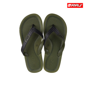 RRJ Men's Basic Accessories Rubber Flip-Flops 160958 (Fatigue)