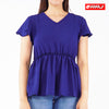 RRJ Ladies Basic Tees Boxy Fitting Special Fabric 160199-U (Navy)