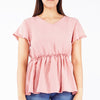 RRJ Ladies Basic Tees Boxy Fitting Special Fabric 160199-U (Pink)