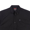 RRJ Men's Basic Woven Shirt Regular Fitting Dique Fabric 159442 (Black)