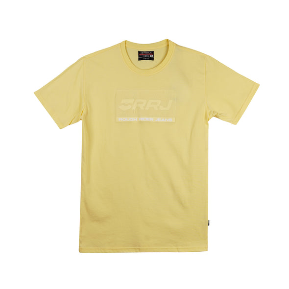 RRJ Men's Basic Tees Semibody Fitting CVC Jersey Fabric 162846-U (Light Yellow)