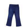 RRJ Ladies Basic Denim Flared Pants Mid-Rise Fitting Extreme with Details Fabric 167317 (Medium Shade)