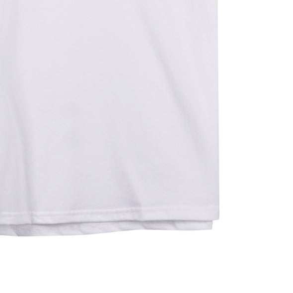 RRJ Men's Basic Tees Semibody Fitting CVC Jersey Fabric 172204-U (White)